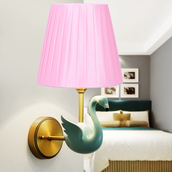 6 stk Moderne Stofflampeskjerm Klips På Lysekrone Lampeskjermer For Vegglampe Romdekor Rosa