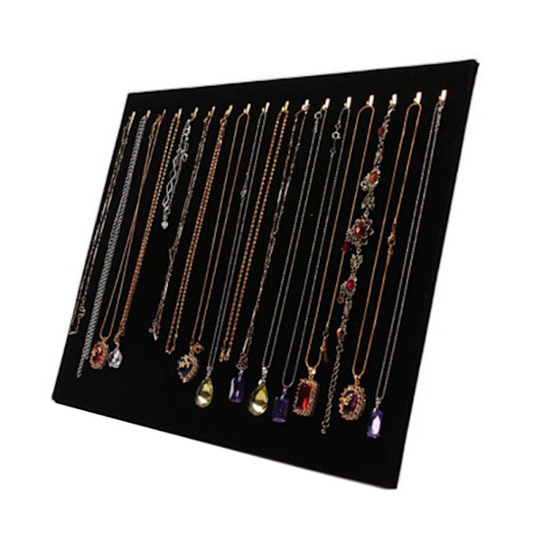 17 krokar halsband display stativ sammet halsband stativ örhänge