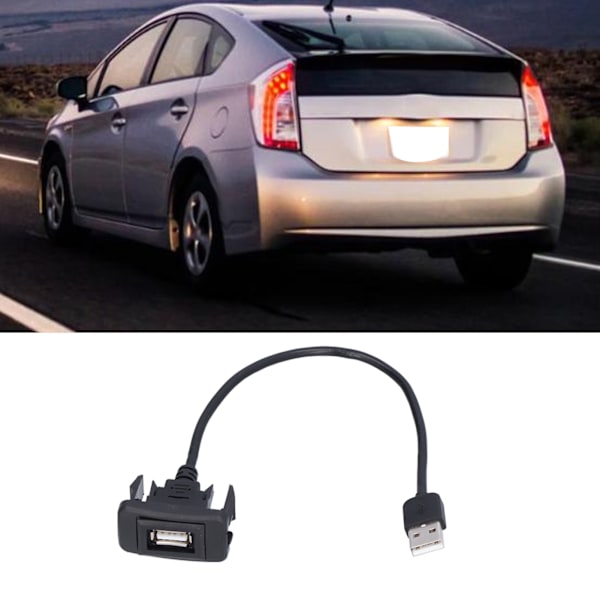 Auton USB-portin uloste, joustava jatkojohto latausadapteri kojelaudan tasainen asennus