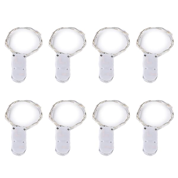 8-pack LED-slingor 2 m / 20 LED-ljusslingor batteridrivna
