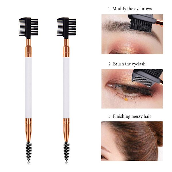 5 st Brow och Lash Comb Spoolie Borstar Professionella Ögonbryn Ögon Makeup Verktyg