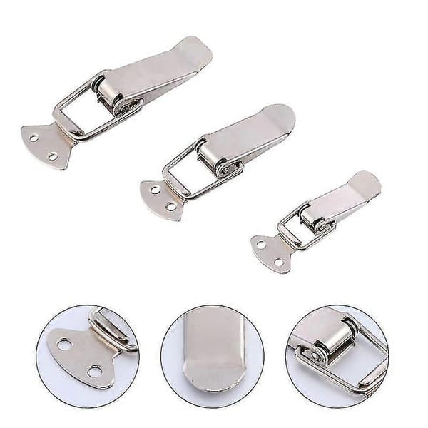 9 kpl jousikuormitteinen salpa-c 9X3.5cm Silver