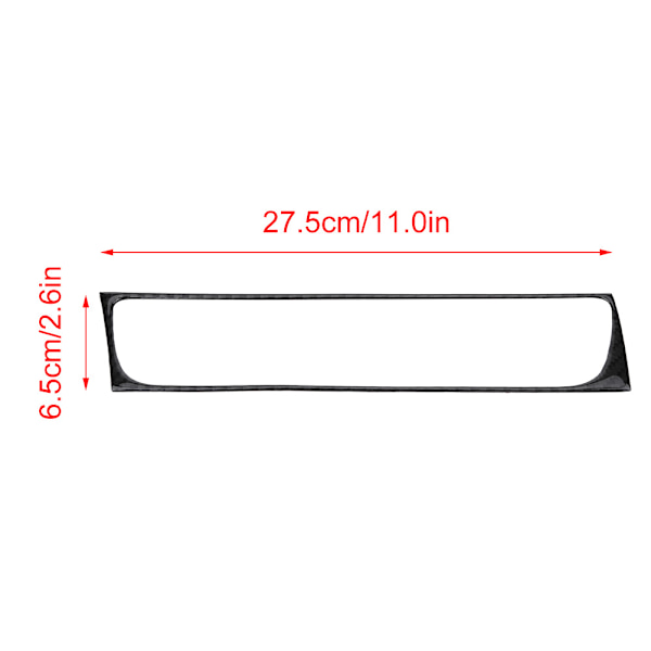 Kolfiberkonsol Luftkonditioneringsutlopp Vent Ram Cover Trim för Audi A4 (B8) 2007-2016