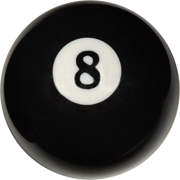 1 st amerikanska biljardbollar (stora svarta åtta bollar)