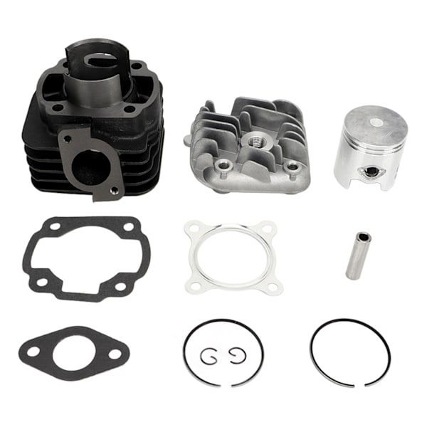 11-dels Cylinderkolvset 47mm Borrning Aluminiumlegering Toppändes Reparationsset för Jog 50cc 2-takts 1E40QMB Motor