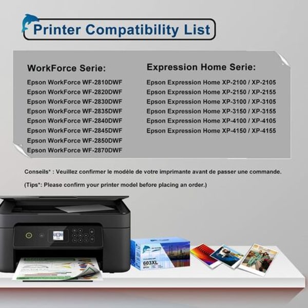 Kompatibel blekkpatron for Epson 603 XL 603XL blekk for XP-2100