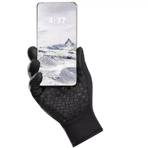 Touchscreenhandsker vandtætte vindtætte skridsikre sorte M