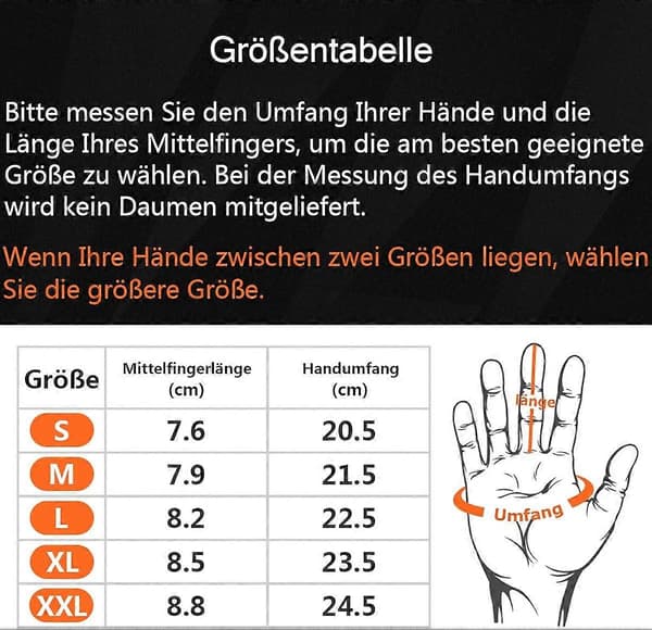 Vandtætte vinterhandsker til mænd Touch skihandsker motorcykelhandsker