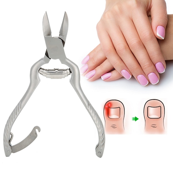 Rostfritt stål död hud tång saxar inåtväxta tånaglar paronychia behandling nagelband nageltång silver