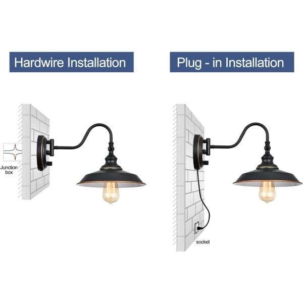 Dimbar Svanhals Vägglampa, Svängarm Vägglampa Plug In