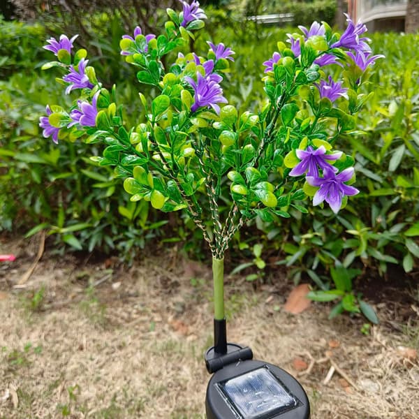 2-pak solcelle havelys, udendørs solcellelamper, LED-solcelleblomsterlys
