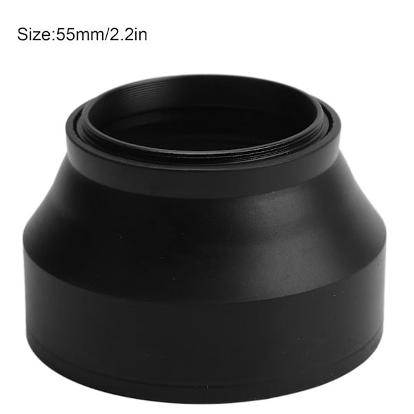Kamerahuvor Vikbara Förhindrar Astigmatism Förhindrar Skador Digitalt Linsskydd för Kamera 55mm/2.2in