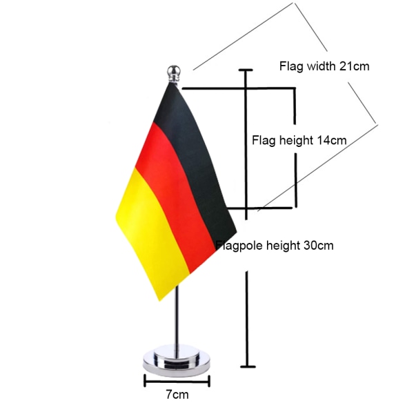 Bordsflagga, enkelstång litet flaggbord, bordsdekorationer