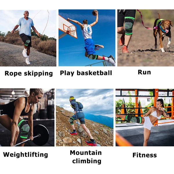 Basketball Fotball Fitness Løping Gå Knebeskytter Sklisikker