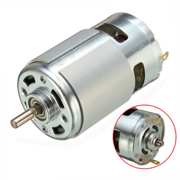 775 Dc 12V-36V 3500-9000Rpm Moottori Kuulalaakeri Suuri Vääntömomentti