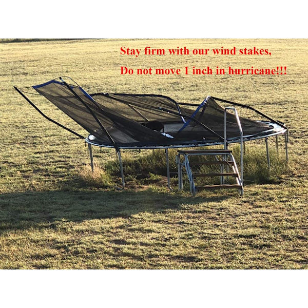Trampolin Vind Stakes Heavy Duty U Typ Skarpa Ändar Säkerhet