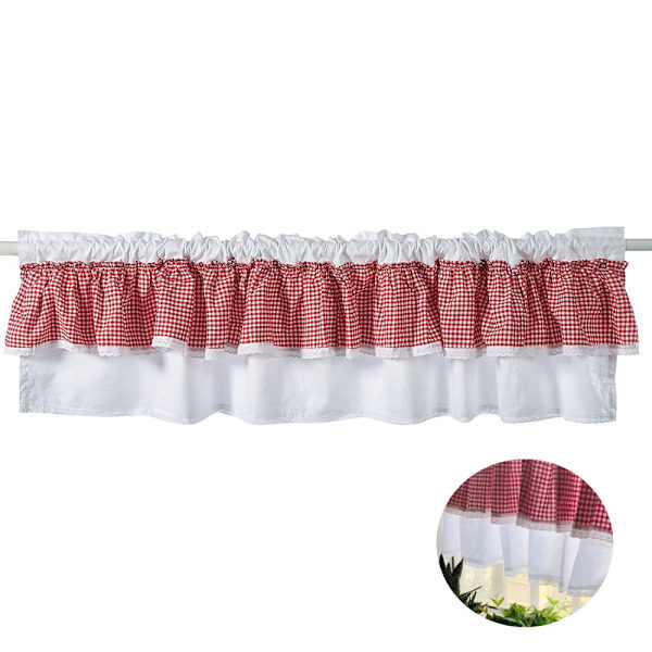 Unimall 4448568 Gardin for kjøkkenvinduer Kort gardin B x H: