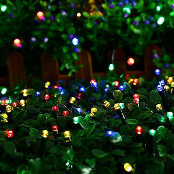 Ljusa 200 LED julslingor, 75 FT Anslutningsbar vattenp Multicolor 200 LED