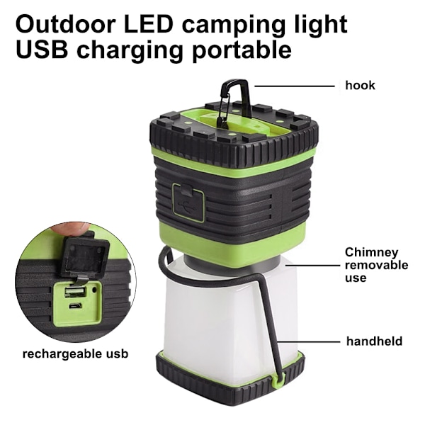 LED udendørs campinglys Tør batteri bærbar teltlys lejr