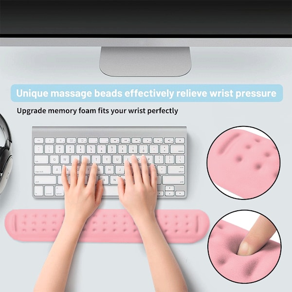 Ultra fint Memory Foam tastatur håndledsstøtte blød gel ergonomisk