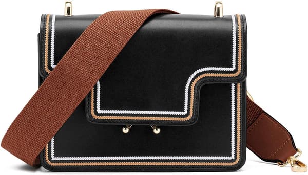 Women's Wide Shoulder Bag, Adjustable Replacement Leather Strap, Long Shoulder Strap (Brown)[TT] Brown