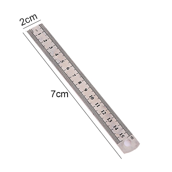 Stållinjal, metallinjal, 2-pack
