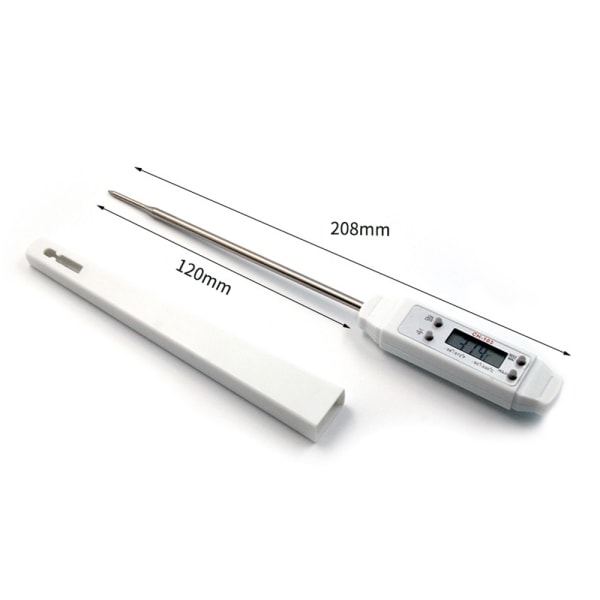 Kötttermometer Mini Pen Lång Sond Snabbavläsning Matlagning