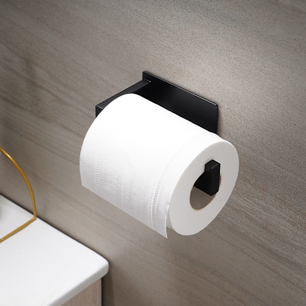 WC-paperiteline ilman porausta, WC-paperiteline, itseliimautuva 304 SUS ruostumaton teräs WC-paperirullan pidike kylpyhuoneeseen ja keittiöön,