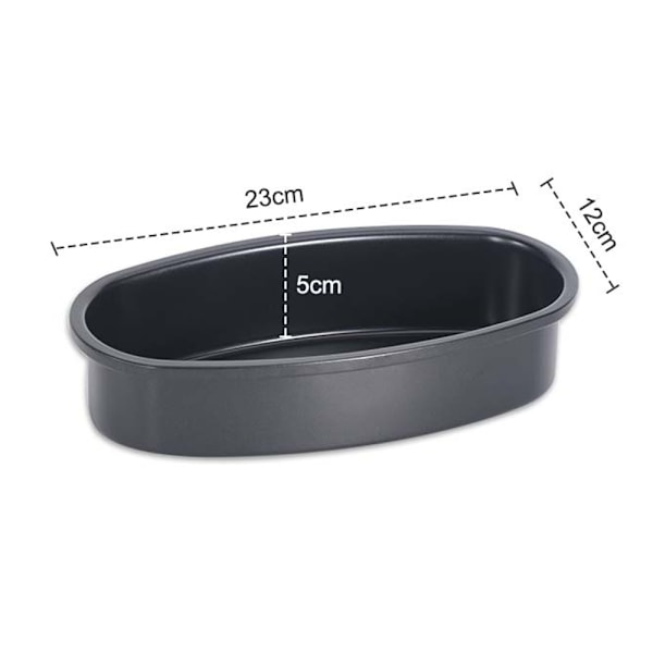 Ellipse Ostekageform, Oval Kage Brød og Kød Bageform til