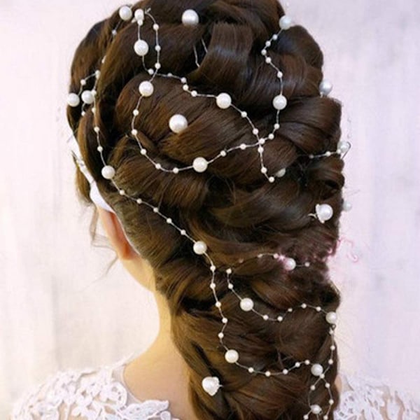 Käsityönauhahelmet, Tekohelminauha Spool Roll Strand Weddin