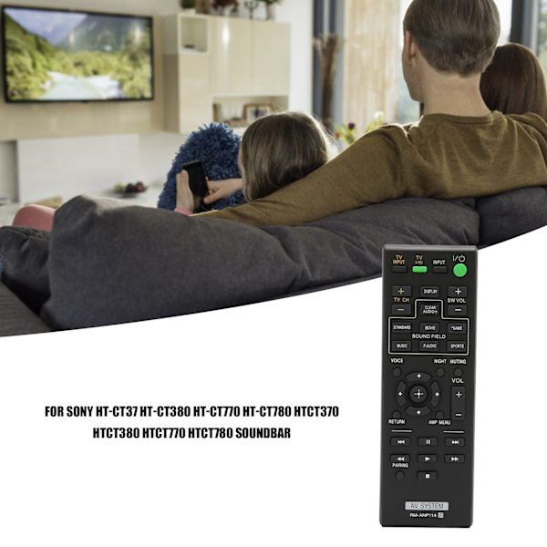 Fjärrkontroll för Sony Soundbar Fjärrkontroll för HTCT37 HTCT380 HTCT770 HTCT780 HTCT370 HTCT380 HTCT770 HTCT780
