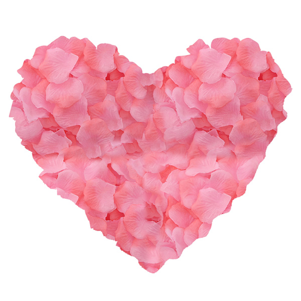 12 påsar konstgjorda rosenblad, non-woven blomblad för