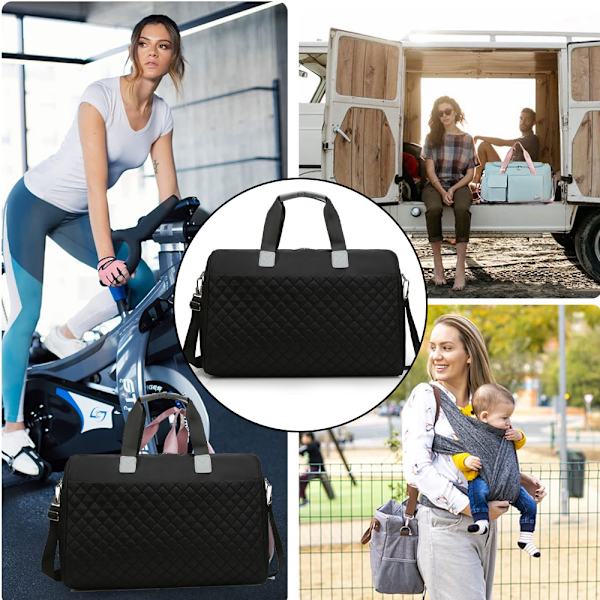 Reise Duffel Bag for Kvinner Weekender Overnatting Bager Stor