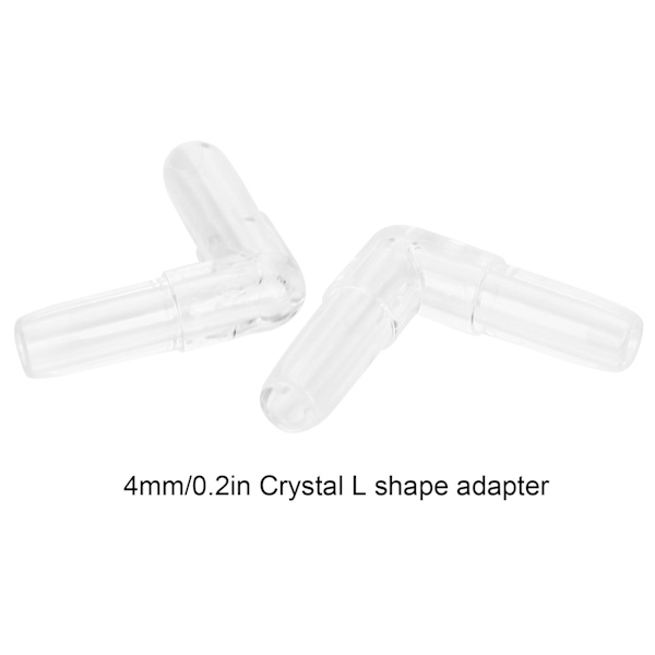 30 stk. 4MM Akvarium Fisktank Luftledning Splitter L Form 3 Vejs 4 Vejs Adapter Konnektor Krystal L Form
