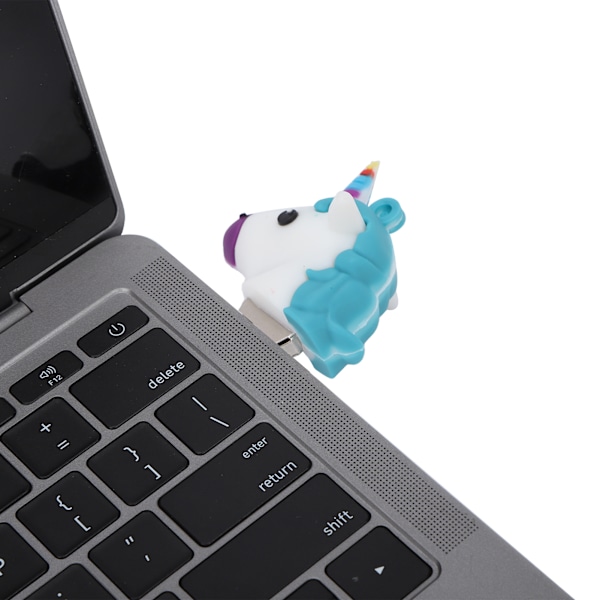 USB 2.0 Flash Drive Blå Djurdesign Data Lagringsverktyg Kreativ Gåva för Familj Vän 32GB