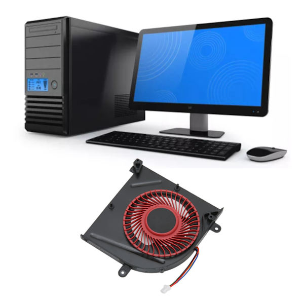 CPU GPU-kylfläkt 4-stifts snabb värmeavledning bärbar kylfläkt för MSI GS63VR för GS63 för GS73 för GS73VR för MS 17B1 CPU