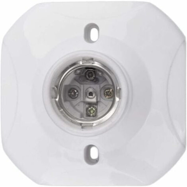 E27 LED-lampun kanta, keraaminen E27-kanta ja muovipohja, E27