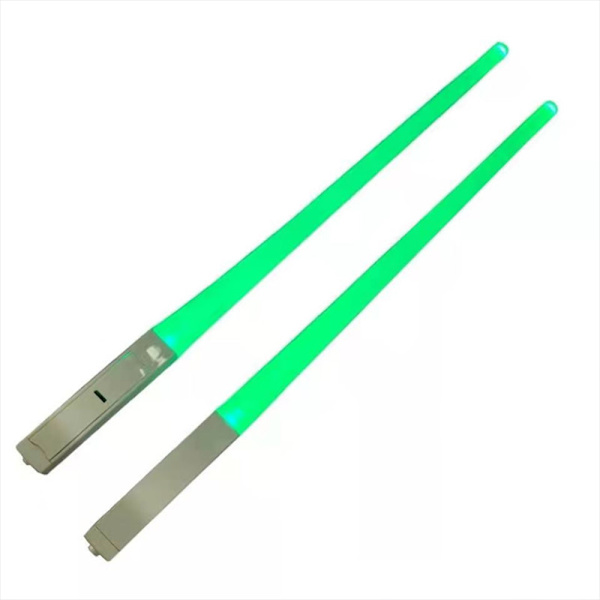 Kule lyssabel LED lysende spisepinner artefakt leker