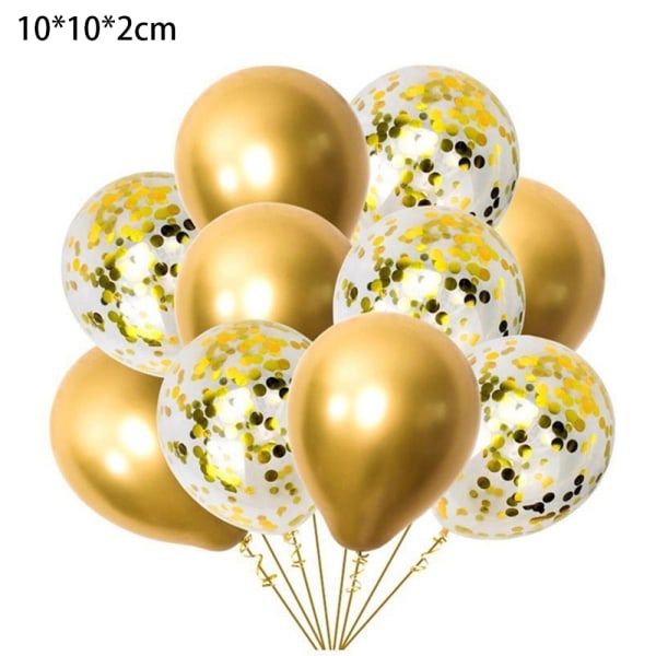 60 st Metall paljetter set Latexballonger | Fest