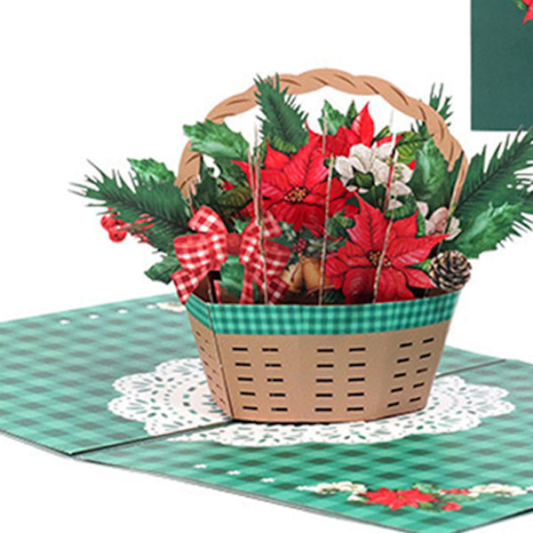 Julehilsen Pop-Up-kort, Julekort, Barn Jul
