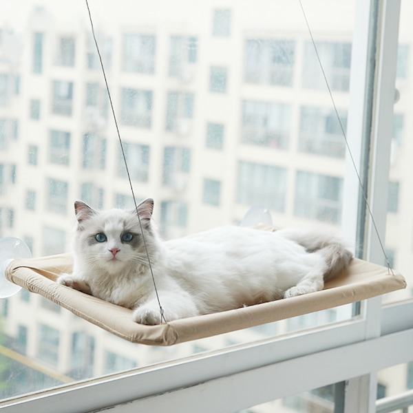 Katt seng vindu, sikkerhetskatt hyller plassbesparende vindusmontert katt sete
