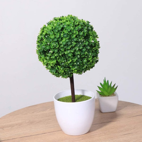 2-pack konstgjorda topiary-blomkrukor