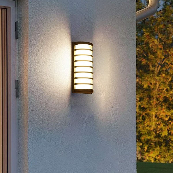 LED vägglampa utomhus inomhus, modern utomhus vägglampa Vatten