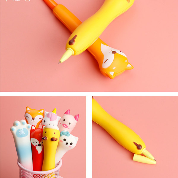 Blødt og sødt pen - Gel pen skoleartikler til piger og