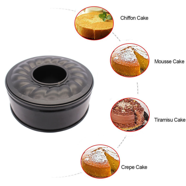 Carbon Steel Pumpkin Cake Form Ø 26 cm bakform Form , med non-stick beläggning, lätt att ta ur formen för saftiga kakor