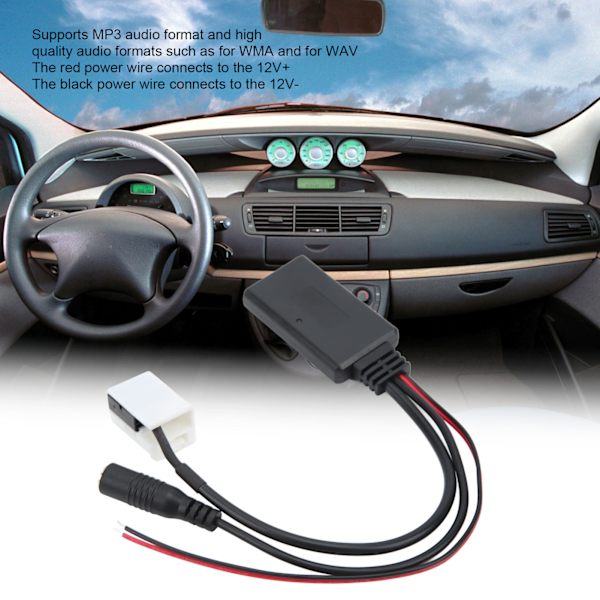 Bil Bluetooth 5.0 Trådløs Modul Sort Håndfri Mikrofon Udskiftning til Citroen C2 C4 C5 C6 C8