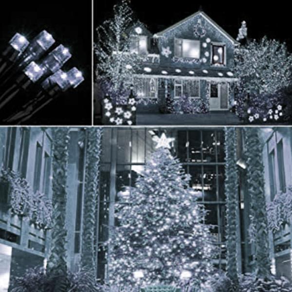 LED String Lights, 72ft 200 LED Fairy Lights, 8 lägen, lågvolta White