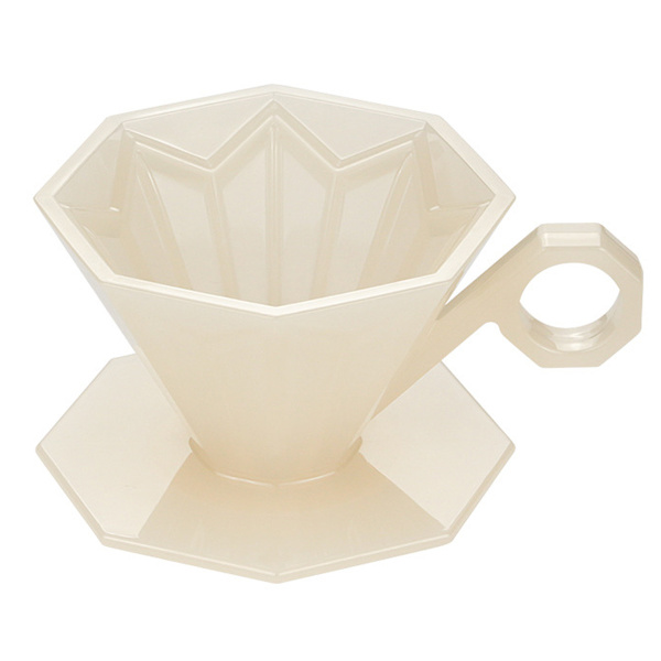 1 st Kaffe Filter Kopp V60 Harts Tjockad Oktagonal Diamant
