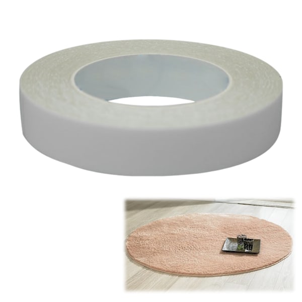 Dubbelsidig matttejp 20mm x 20m Kraftig matttejp Dubbelsidig matta Halkskydd utan rester Grippers för att fästa mattor, kakel, trä,