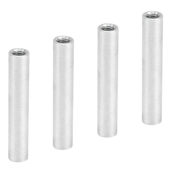 10 st Runda Distanshållare Aluminiumlegering Hontråd Intervallanslutande Kolonn Kit M4x0.7mm Lång 46mm